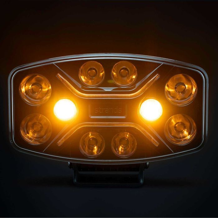 Reflektor uniwersalny Strands DARK KNIGHT INSANE Owalny Stroboskop