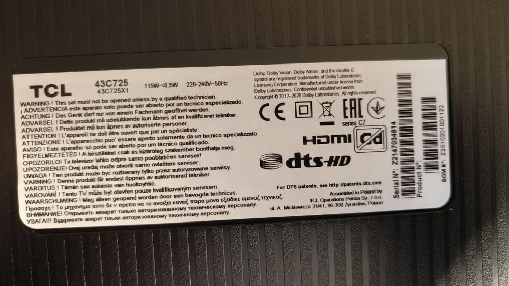 T-con Logika TCL 40-INXPM1-TCA2HG