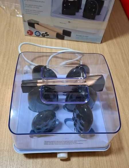 Kit NOVO massagem Pedras quentes Basalto Vulcânico