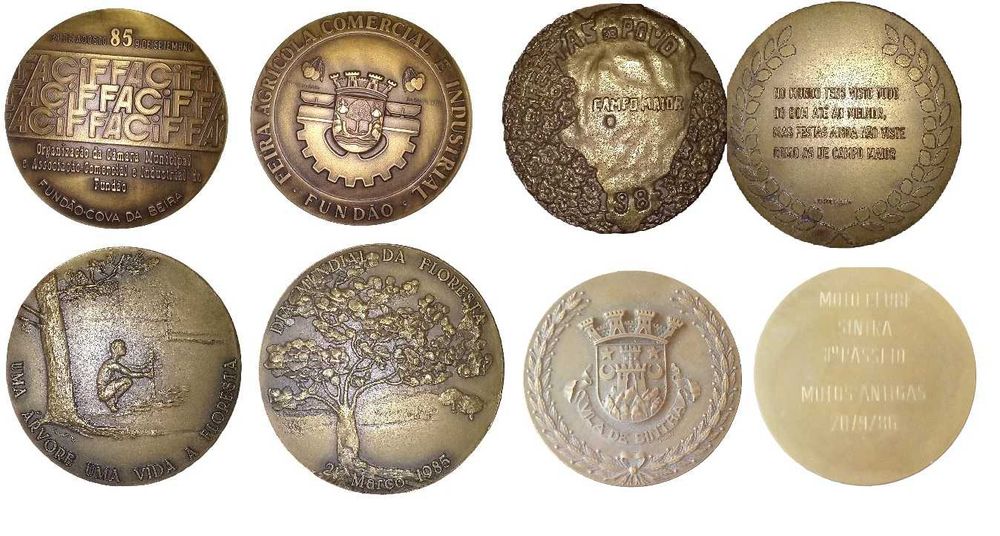 Medalhas Comemorativas em Bronze e Prata 1950’s a 1990’s