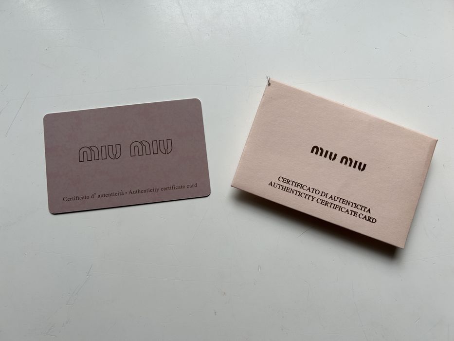 Portfel  skórzany Miu Miu