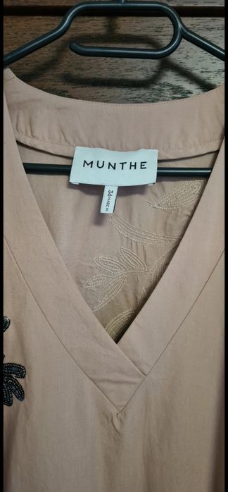 Bawełniana sukienka z cekinami Munthe