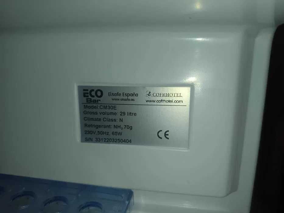 Frigorífico Minibar EcoBar 30L - Silencioso (0 dB) Como NOVO