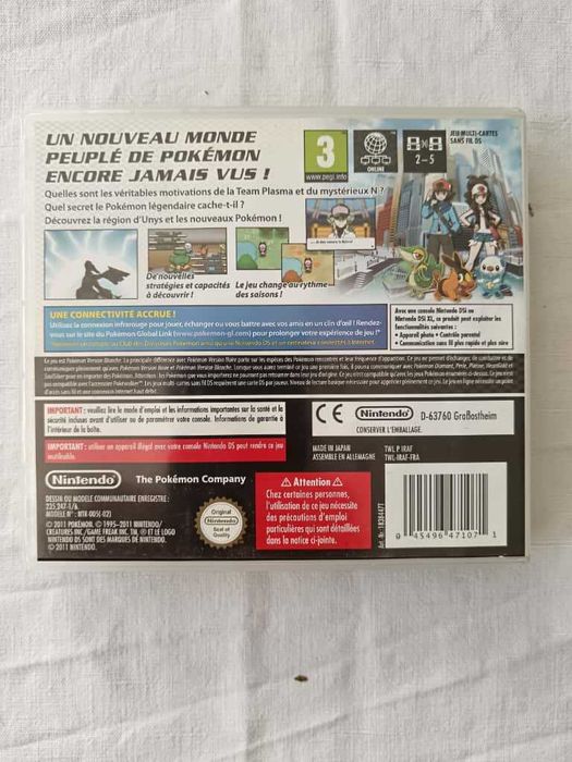 Pokémon Version Blanche [Nintendo DS, 2011] Complete | Authentic