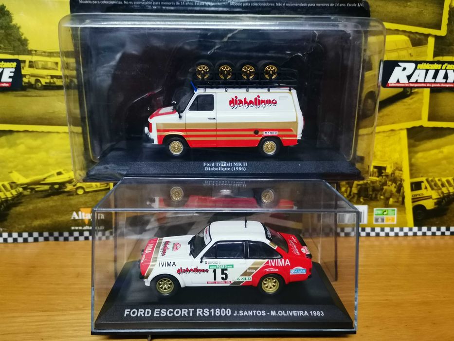 Ford Escort RS 1800 + Ford Transit MK2 - Team Diabolique Rally 1:43 S ...