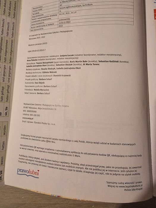 Effekt Neu  2, niemiecki , podrecznik dla liceum i technikum