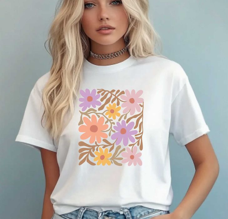 Boho koszulka, koszulka wakacje Boho koszulka na lato, Boho Styl