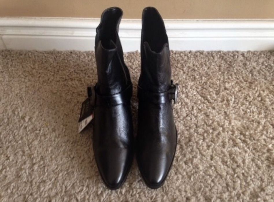 Zara botki 36 37 skora sztyblety kowbojki skorzane nowe