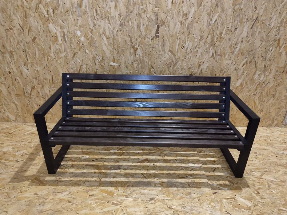 Лавка Вулична садова LOFT зі спинкою