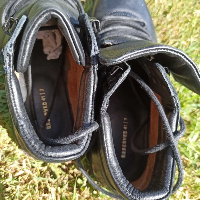 Reserved cтильні ботинки сапоги шкіряні бутси