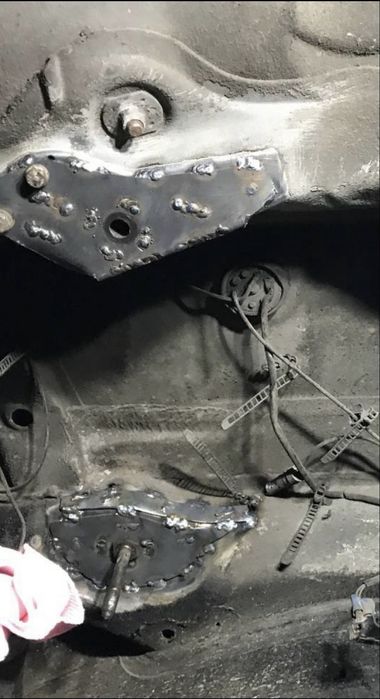 Пластины для усиления мест крепления подрамника бмв е36