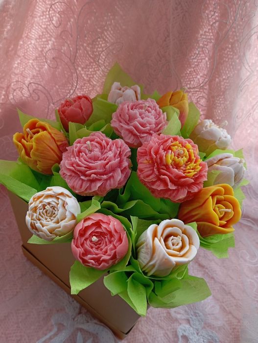 Букет з аромасвічок ручної роботи