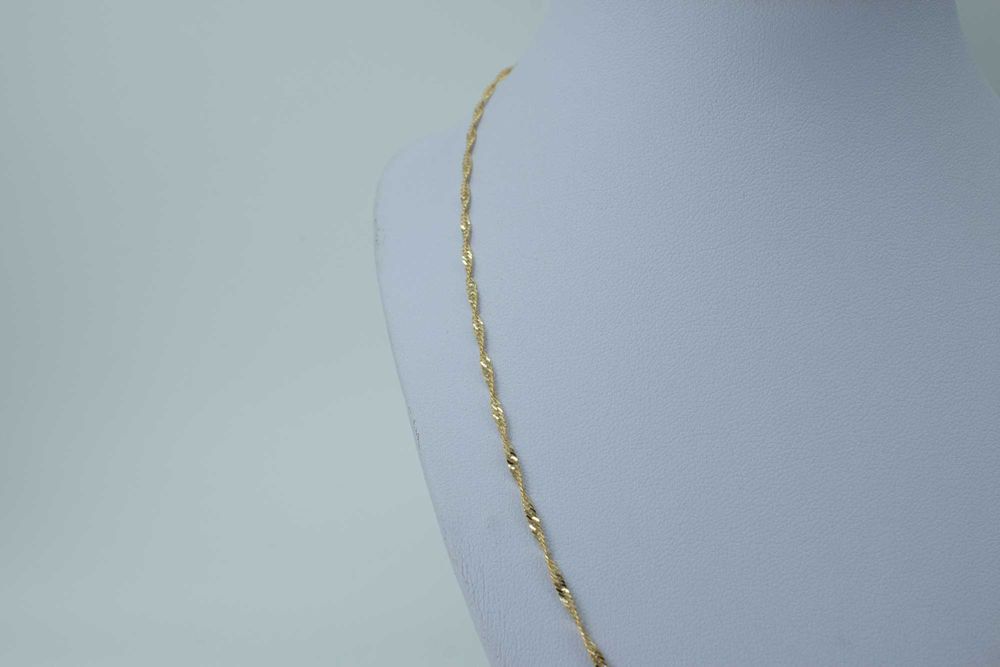 Złoty łańcuszek 585 2,34gram 45cm Singapur Nowy WYSYŁKA GRATIS