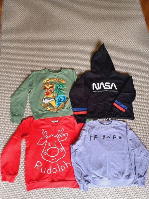 Bluzy dziewczęce Sinsay 4 szt, rozm. 140