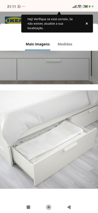 Cama casal + colchão