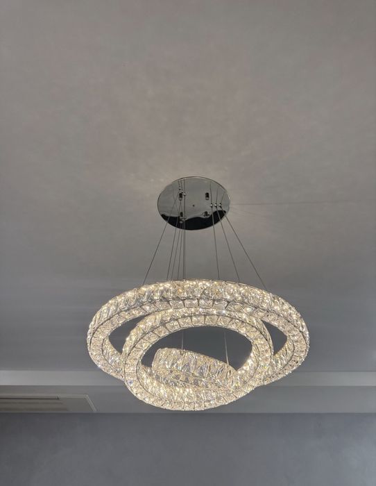 Люстра  led кришталева підвісна