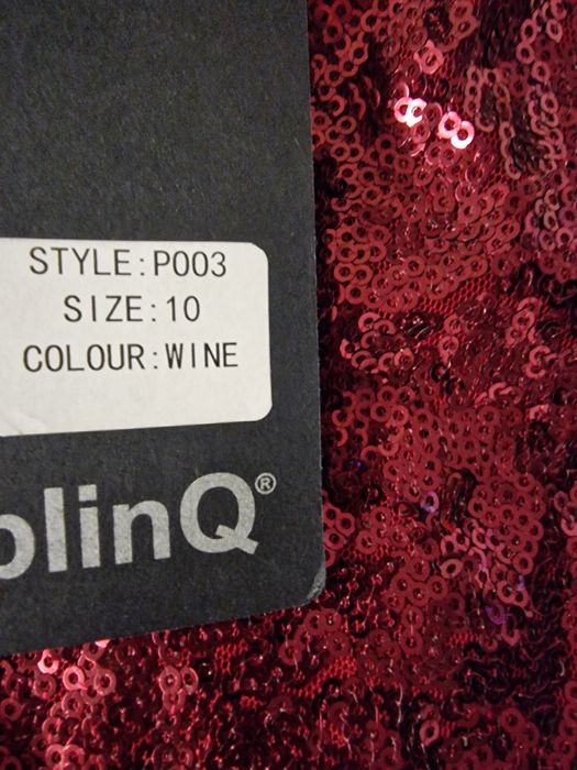 Sukienka bordo,cekiny.