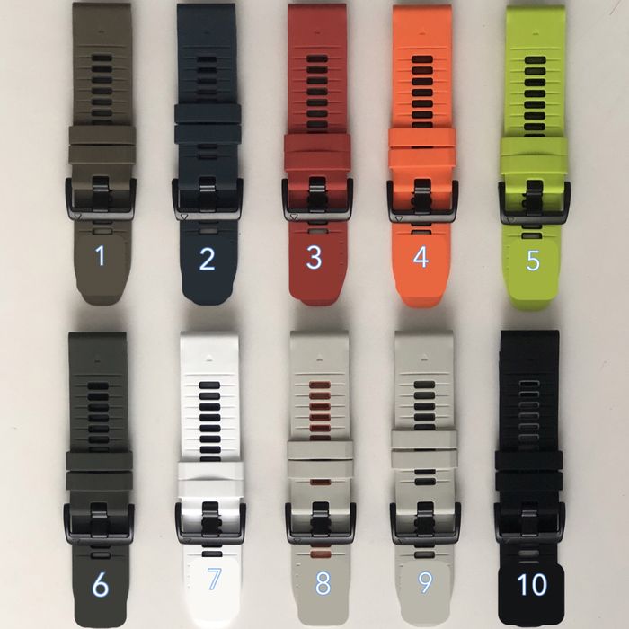Силіконові ремінці на Garmin Quick fit 20mm 22mm 26mm браслет ремінець