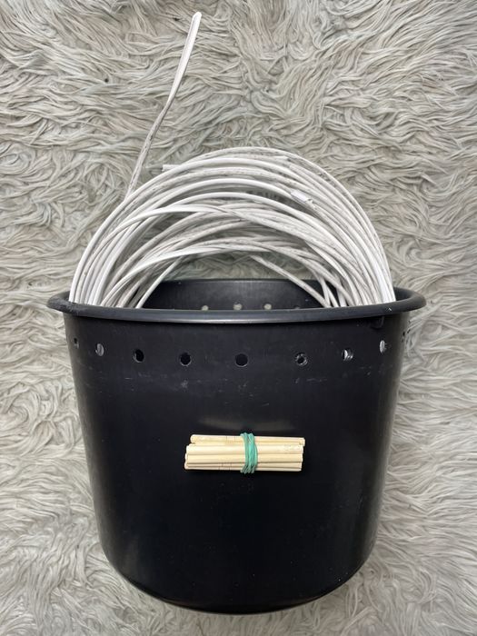 Набори для плетіння кашпо з ротангу 12/16/20 л | Готовий комплект DIY