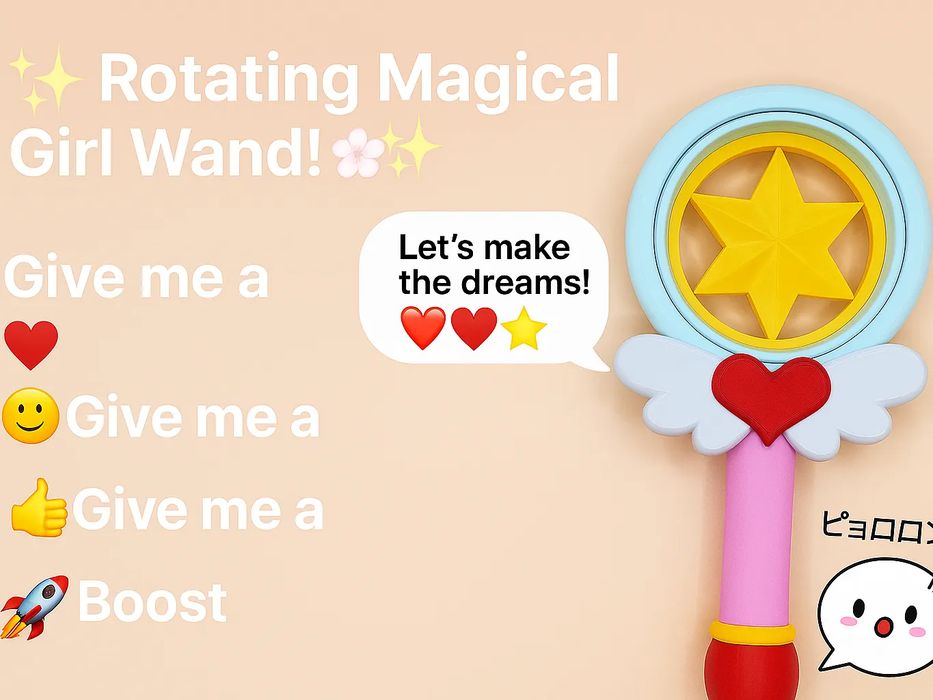 Varinha Mágica Rotativa para Moças Mágicas!