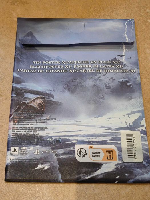 Super plakat preorderowy God of War Ragnarok, GOW metal poster nowy!:)