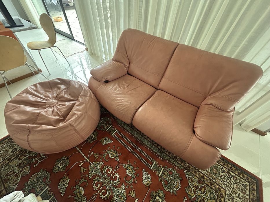 Sofás de sala couro