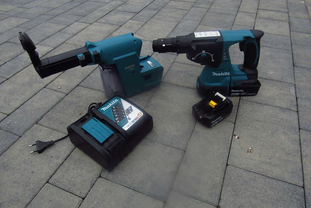 Młotowiertarka Makita Dhr243 SDS Plus filtropochłaniacz