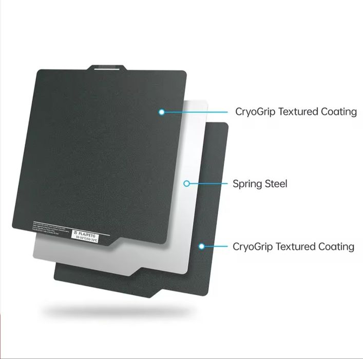 placa de construção (build plate) para impressão 3D BIQU CryoGrip Pro