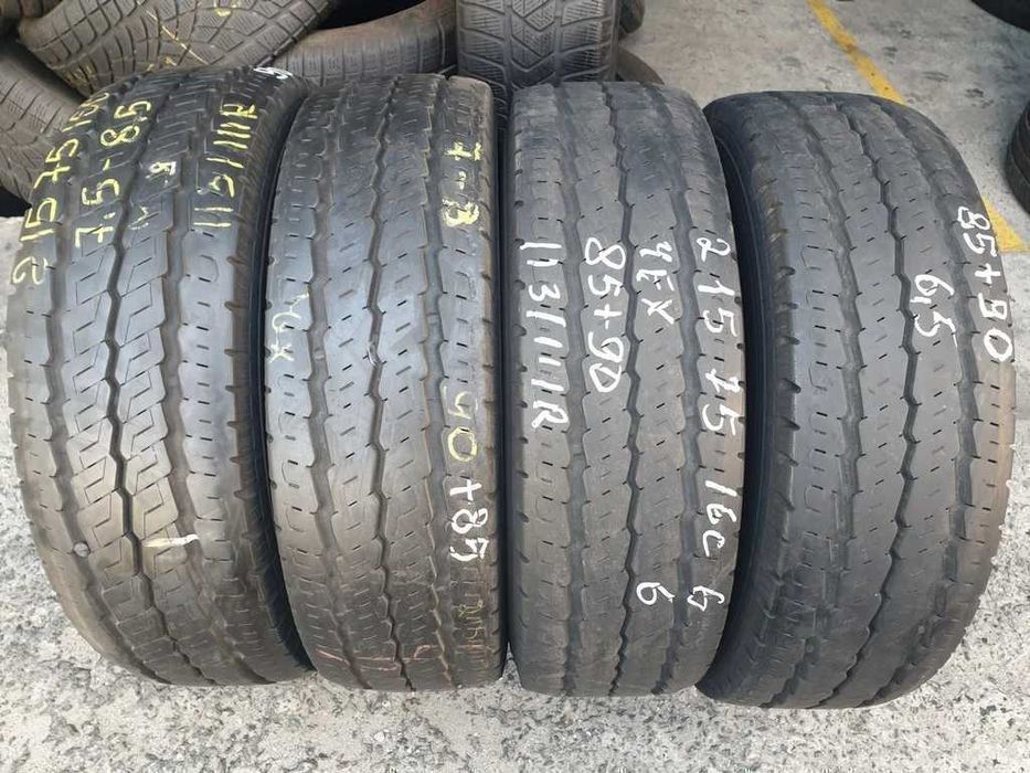 215/75 R16C 113/111R Continental Vanco-8 Літо 4штуки шини б/у