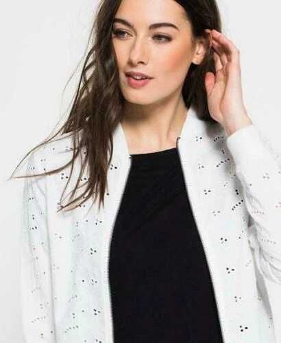 Nowa Kurtka SUPERDRY Schiffli LACE Bomber Damska 36-38 Oryginalna