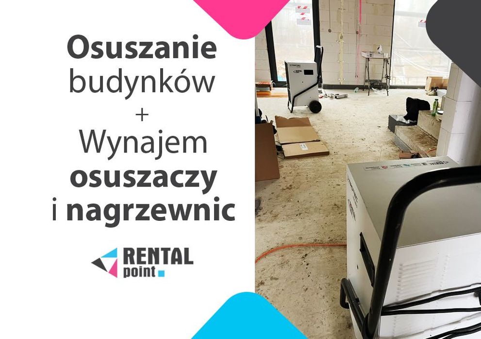 WYNAJEM Osuszaczy, Nagrzewnic, Klimatyzatorów, OSUSZANIE budynków