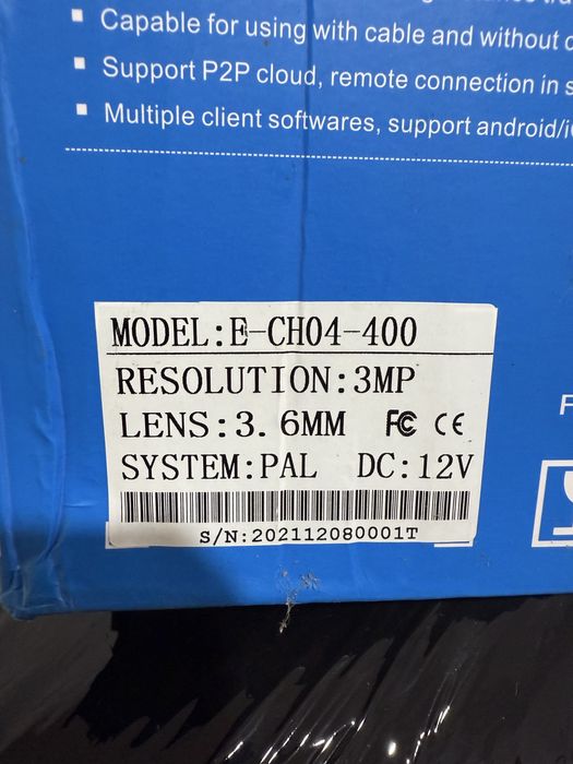 Zestaw do bezprzewodowego monitoringu wideo Full HG 4 kanały WiFi 5G