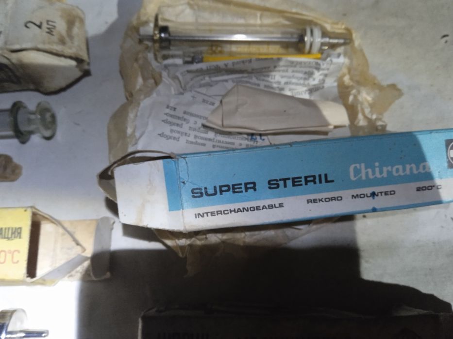 Шприцы мед.стеклянные времён СССР