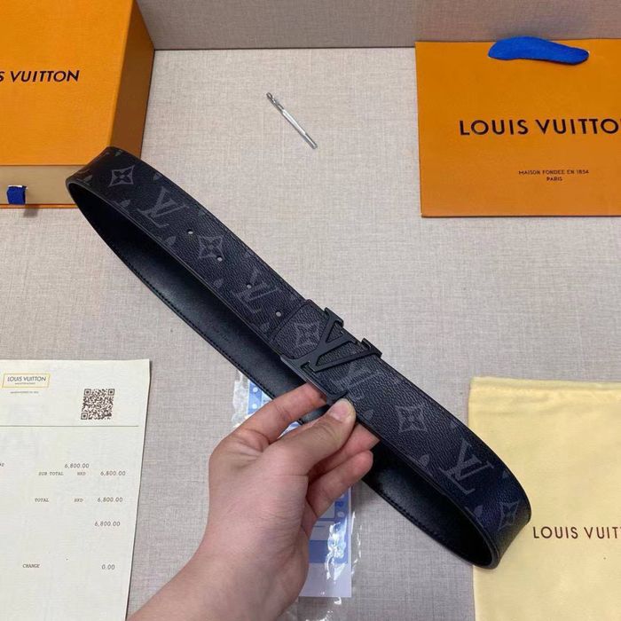 Мужской ремень Louis Vuitton в подарочном наборе  чоловічий ремінь луі