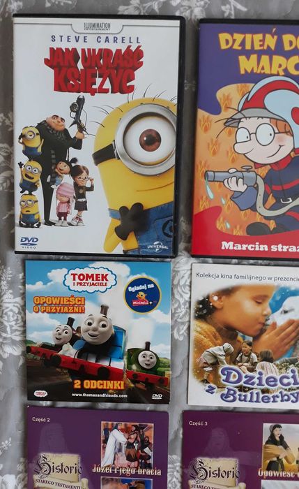 Bajki muzyka dla dzieci minionki, rybka minimini, strażak Sam, Alvin