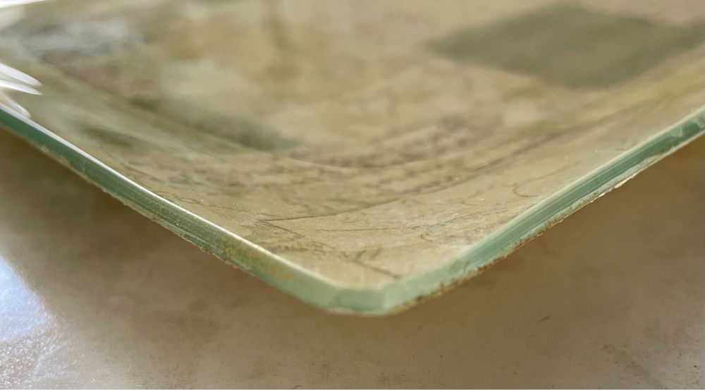 Tabuleiro quadrado de decoupage