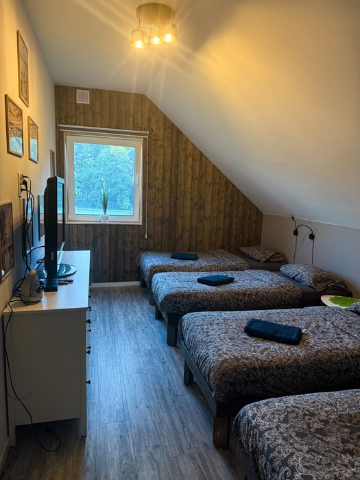 Dom letniskowy ,, Stodoła " w lesie nad jeziorem z jacuzzi 18 osobowy