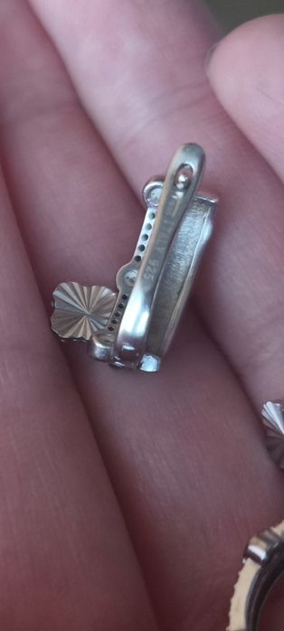 Серебряные серьги Италия