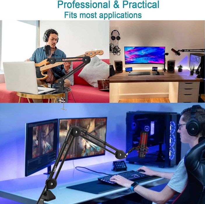 Wysięgnik ramienia mikrofonu, profesjonalny stojak mikrofonowy