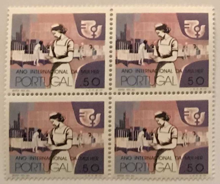 Sheet of new $50 stamps – International Women's Year – 1975