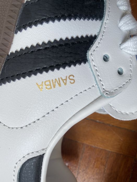Adidas samba branco e preto