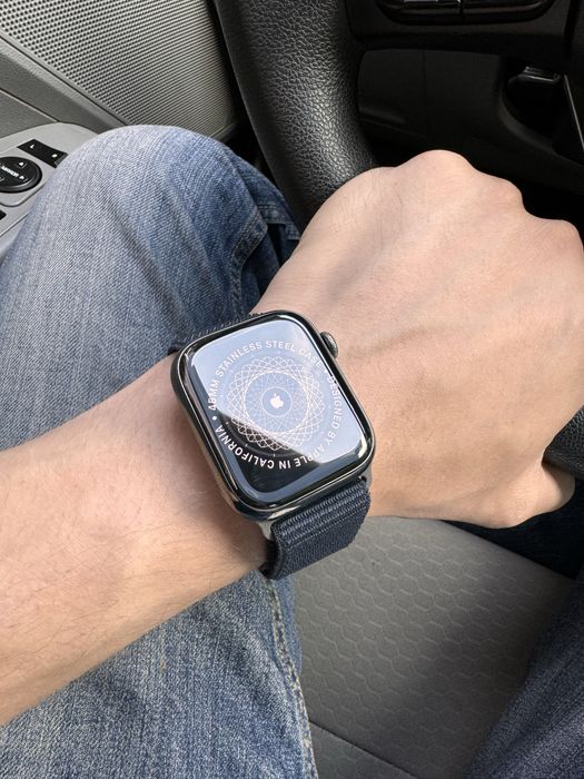 Apple Watch Series 9 45mm Stainless Steel LTE Graphite Saphire Идеал