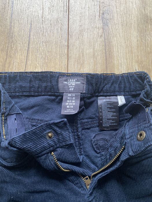 Sposnie sztruksowe H&M 116