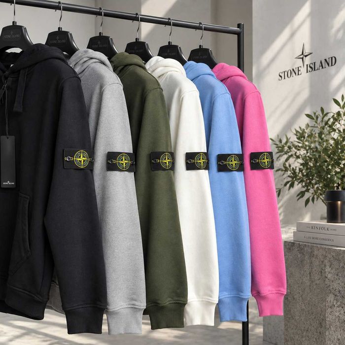 Stone Island зіп-худі — худі на блискавці без флісу | Stone Island зип-худые — худые на молнии без флиса | S–XL