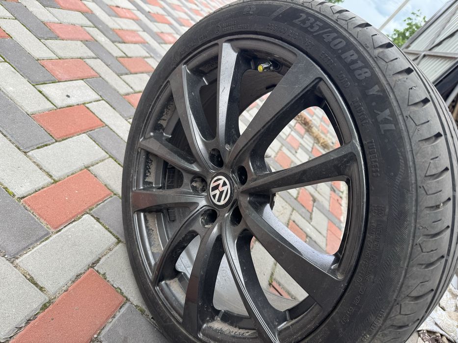 Диски + резина R18 5x112 Et38 8J. Passat Tiguan NMS CC Audi