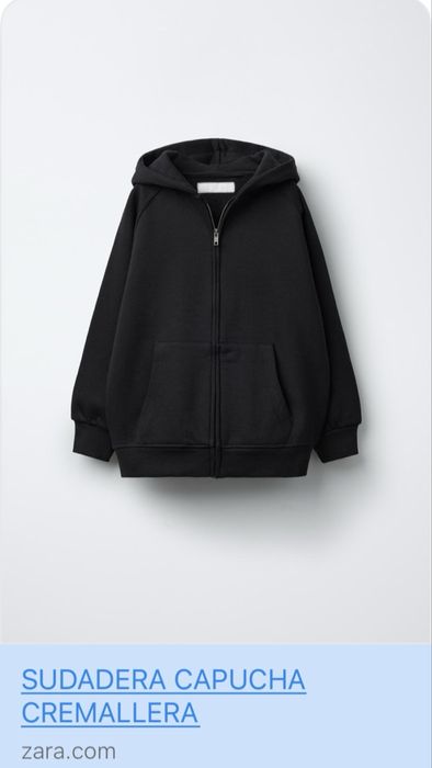 Кофта zara 140 см 9-10 років чорна спортивна кофта Зара