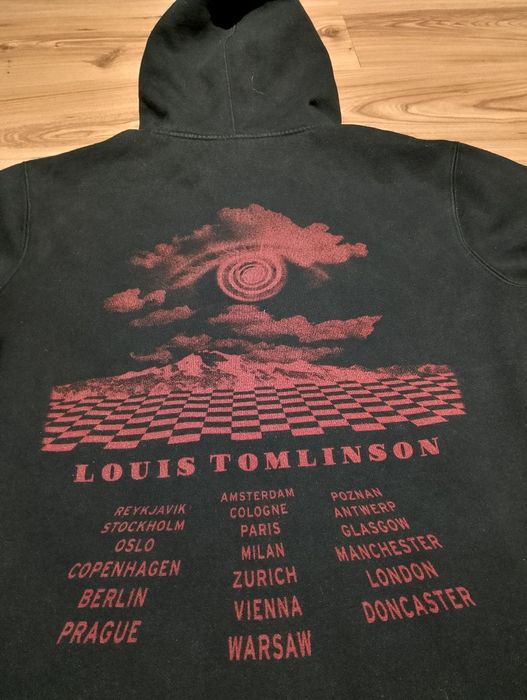 Czarna Męska Bluza Z Kapturem Louis Tomlinson