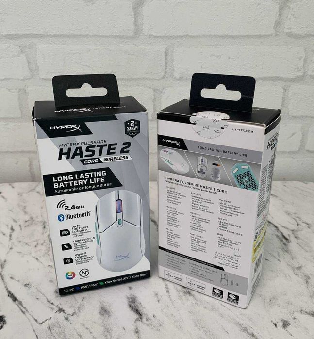 Миша бездротова HyperX Pulsefire Haste 2 Core Wireless White