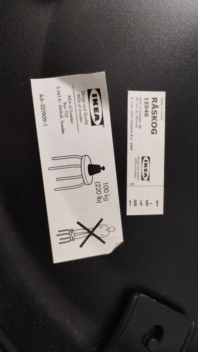 Taboret metalowy Ikea Raskog