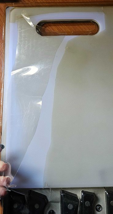 Conjunto 5 facas de cozinha e tábua